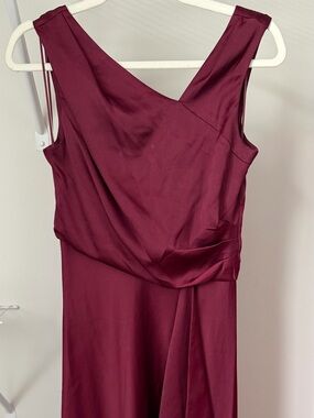 Just...Taylor Sleeveless Burgundy Maxi Dress
